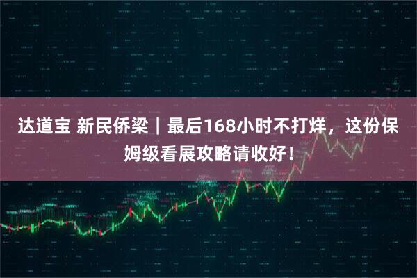 达道宝 新民侨梁｜最后168小时不打烊，这份保姆级看展攻略请收好！